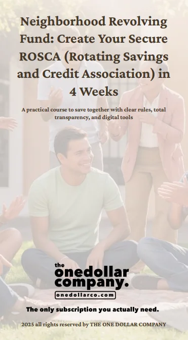 Neighborhood Revolving Fund: Create Your Secure ROSCA In 4 Weeks