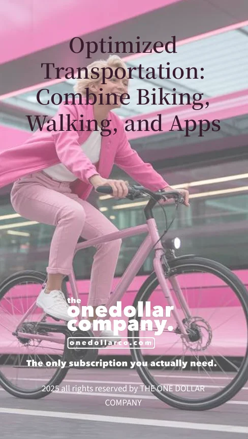 Optimized Transportation Combine Biking Walking and Apps