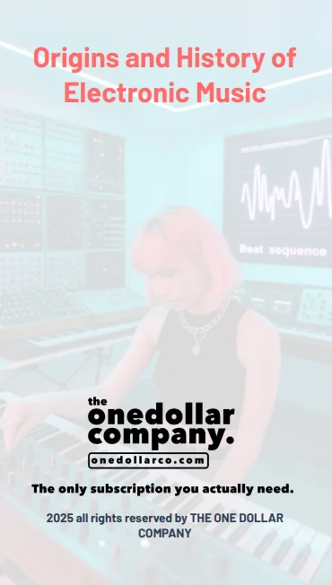 Origins and History of Electronic Music