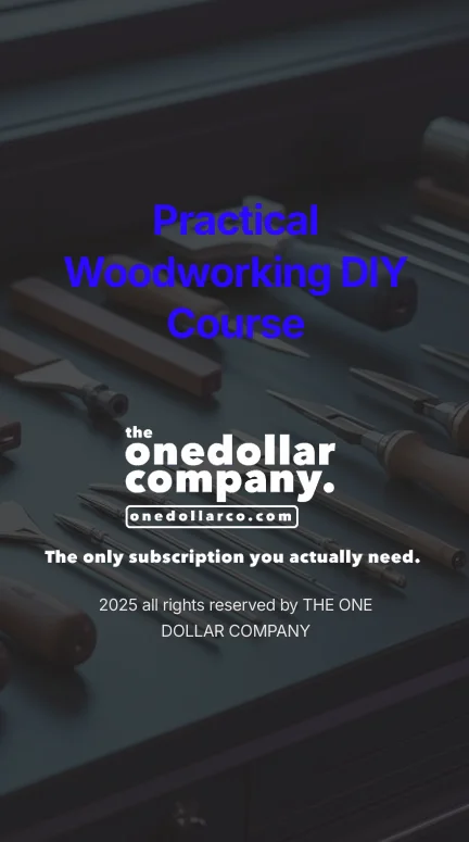 Practical Woodworking DIY Course