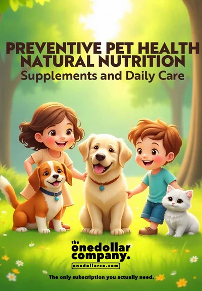 Preventive Pet Health Natural Nutrition Supplements and Daily Care