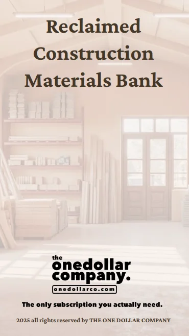 Reclaimed Construction Materials Bank