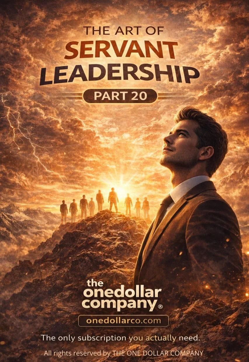 The Art of Servant Leadership – Part 20