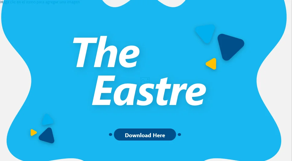 The Eastre - Powerpoint Template Yellow Blue