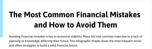 The Most Common Financial Mistakes and How to Avoid Them