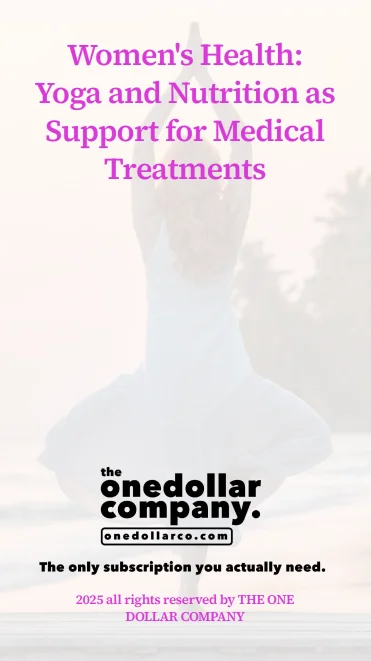 Women’s Health: Yoga And Nutrition As Support For Medical Treatments