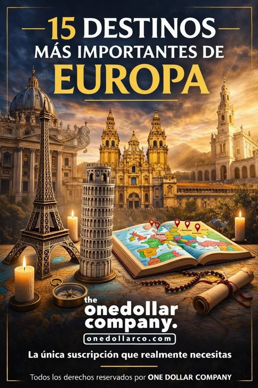 15 most important destinations in Europe — Spanish cover