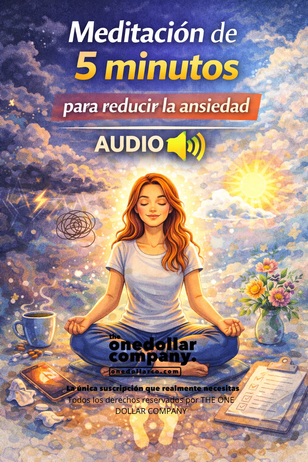 5 minute meditation to reduce anxiety — Spanish cover