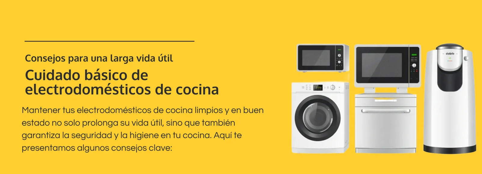 Basic Care for Kitchen Appliances — Spanish cover