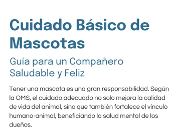Basic Pet Care — Spanish cover