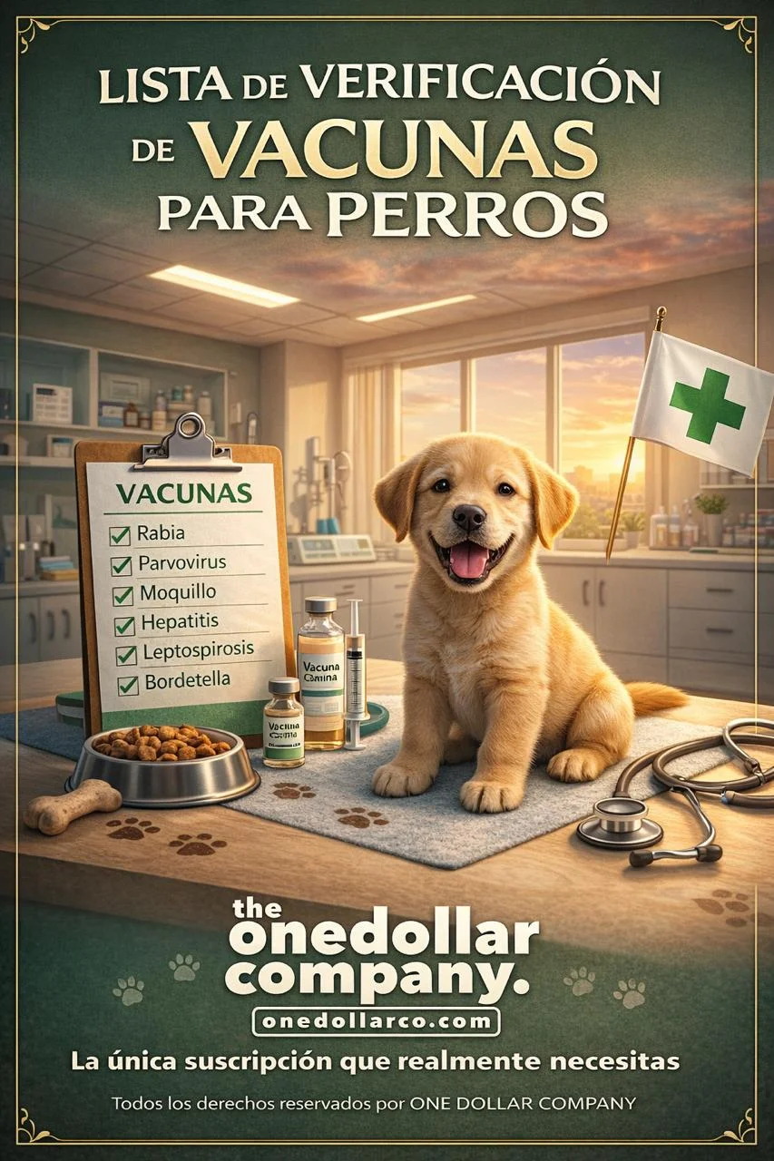 Checklist Dog Vaccines — Spanish cover