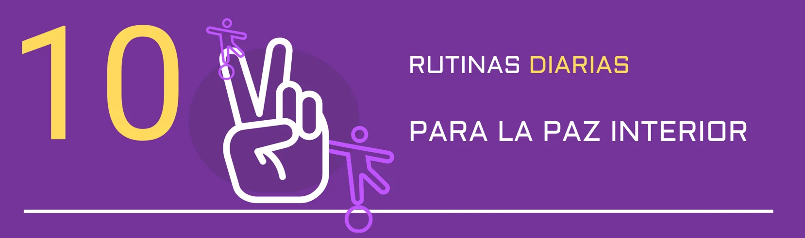 Daily routines for inner peace — Spanish cover