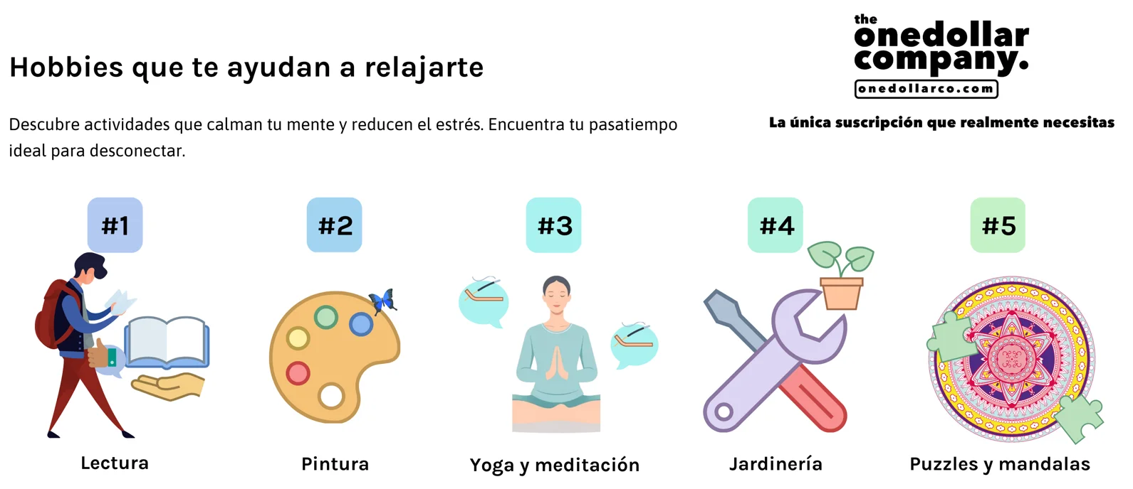 Hobbies that help you relax — Spanish cover