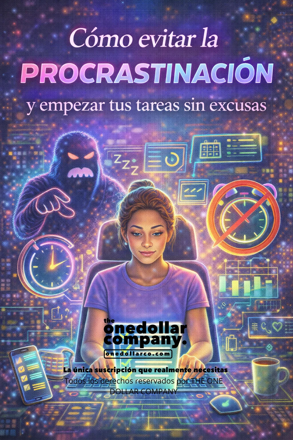 how to Avoid procrastination and start your tasks without excuses — Spanish cover