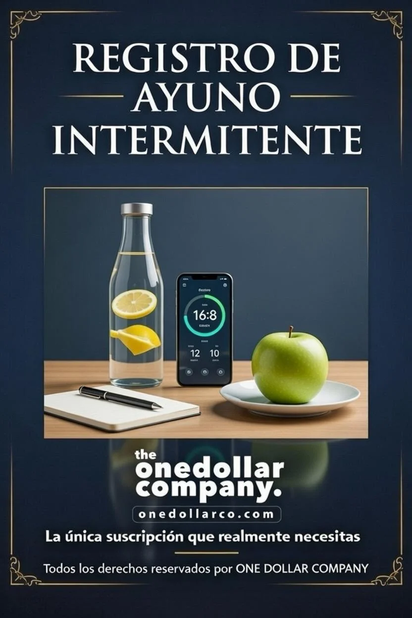 Intermittent Fasting Log — Spanish cover