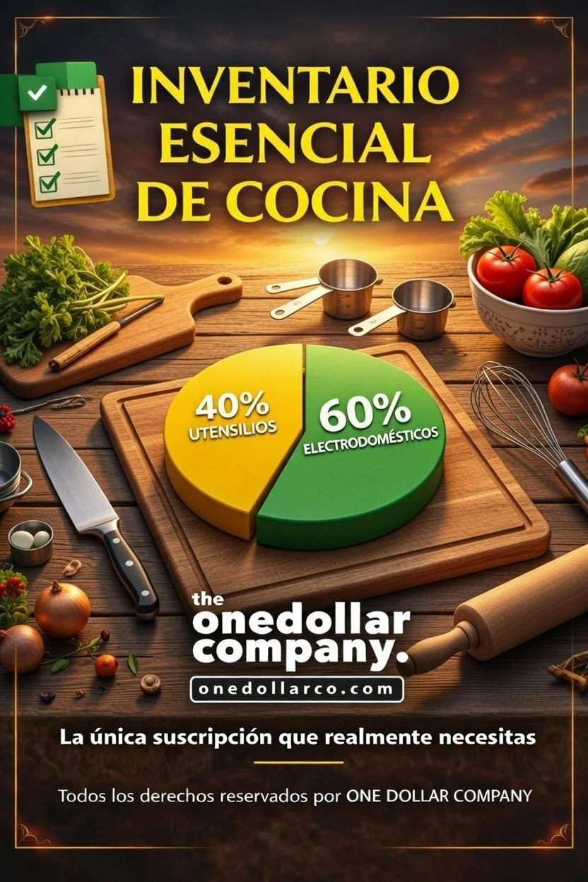 kitchen essential inventory — Spanish cover