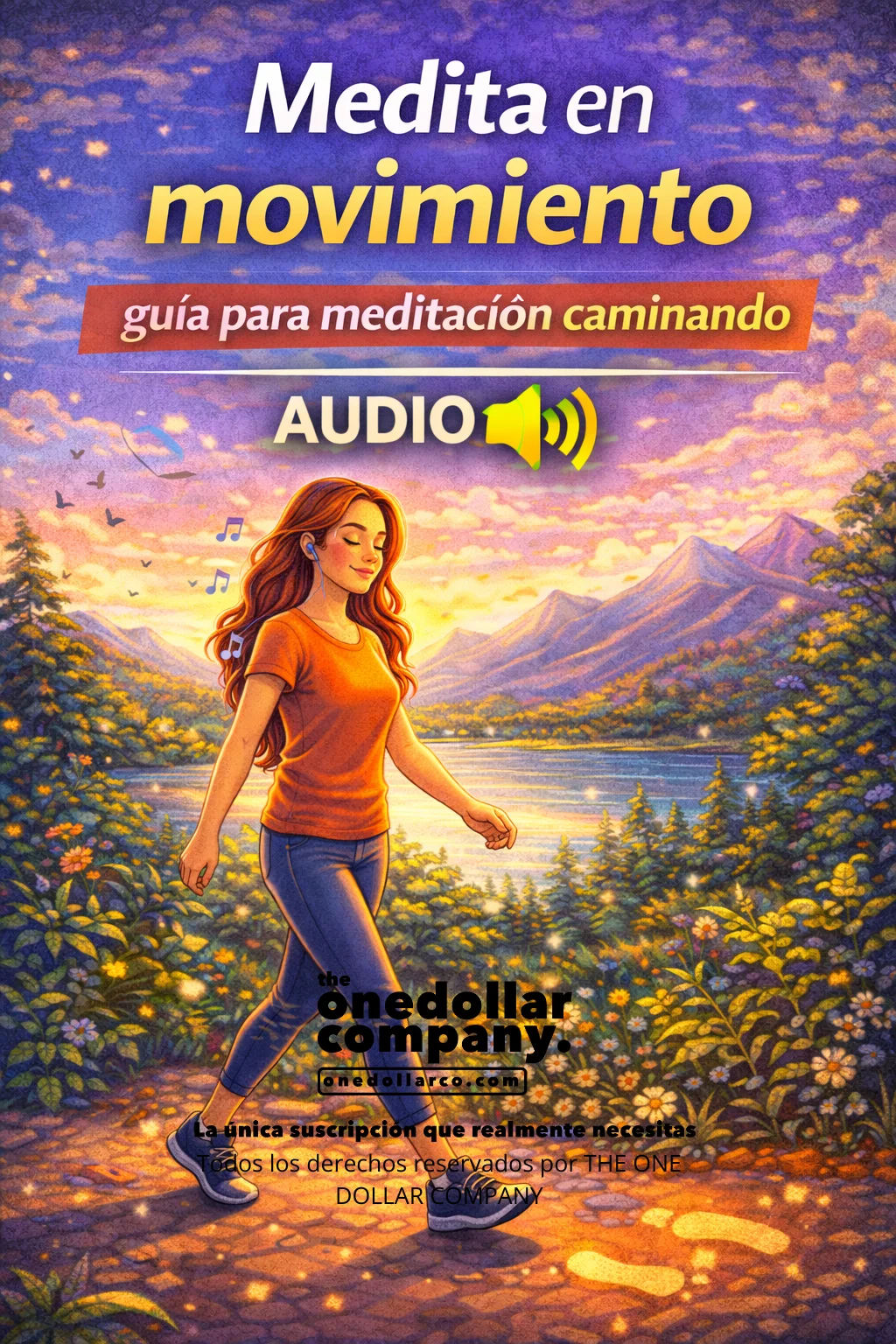Meditate in motion a guide to walking meditation — Spanish cover