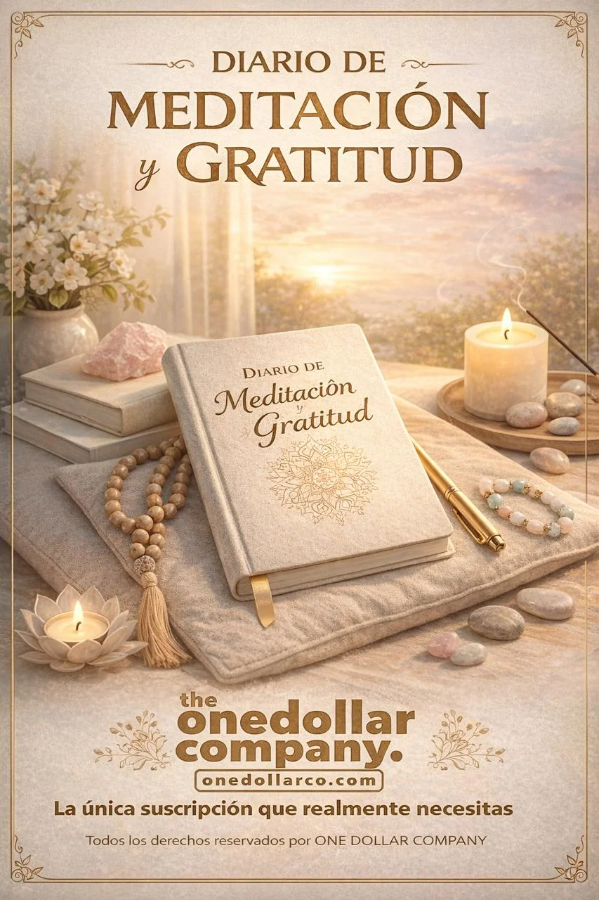 Meditation and Gratitude Journal — Spanish cover
