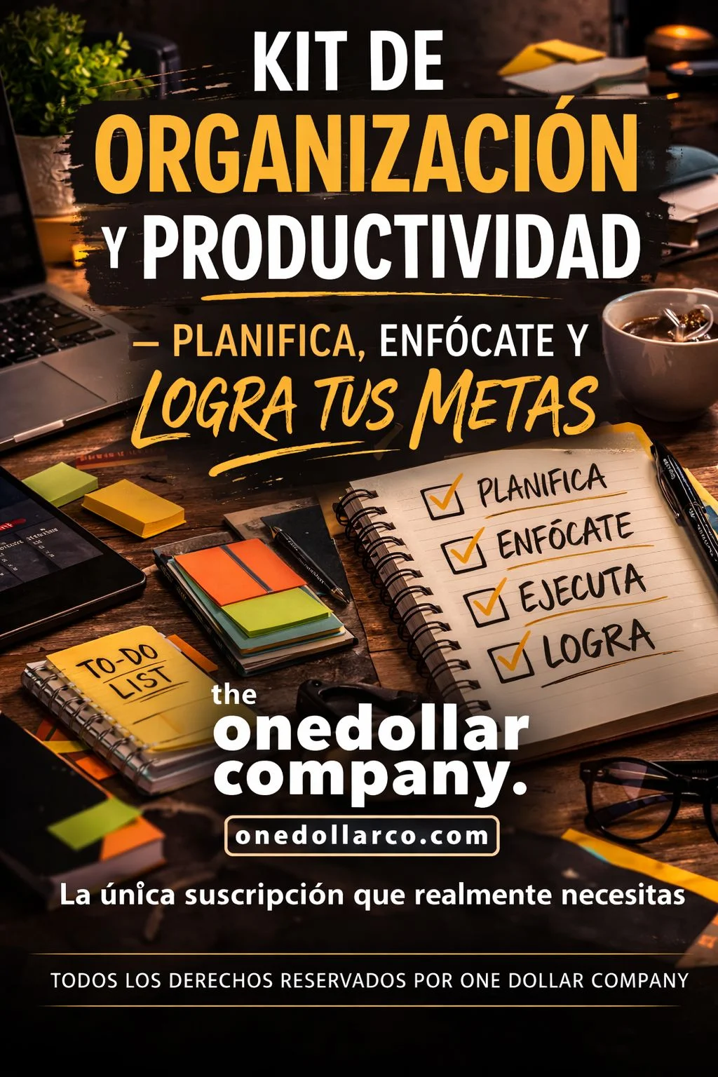 Organization and Productivity Kit – Plan, Focus, and Achieve Your Goals — Spanish cover