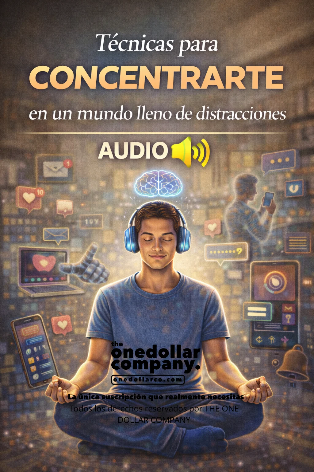 techniques to stay focused in a world full of distractions — Spanish cover