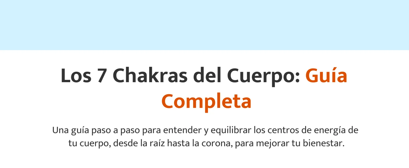 The 7 Chakras of the Body — Spanish cover