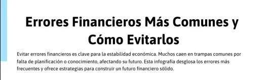 The Most Common Financial Mistakes and How to Avoid Them — Spanish cover
