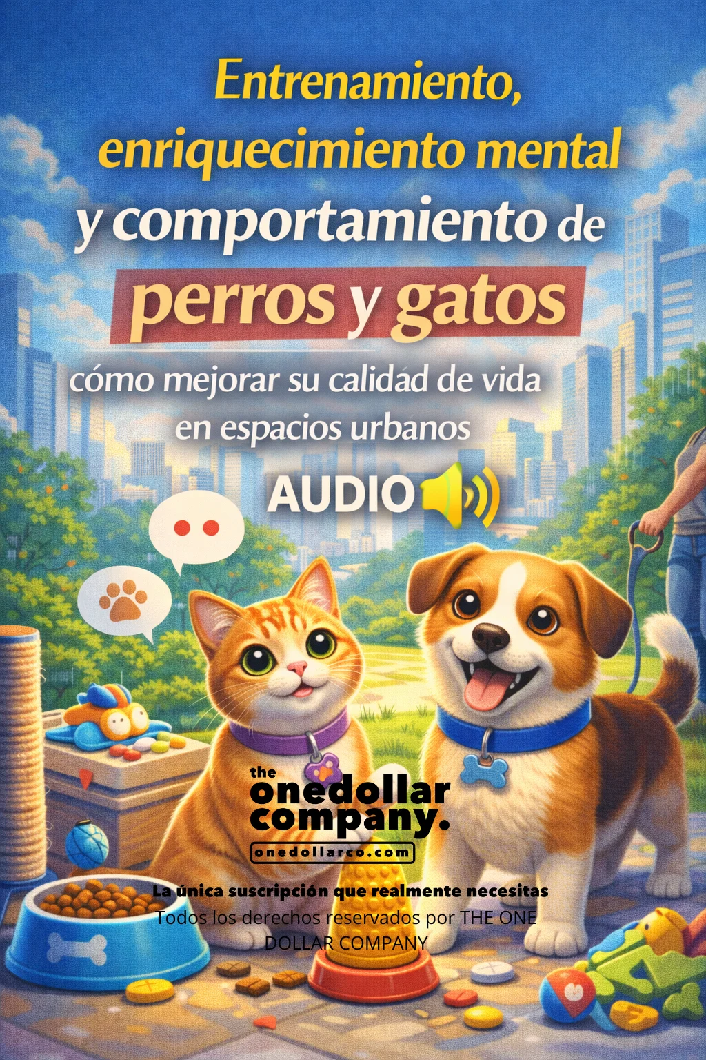 Training Mental Enrichment and Behavior in Dogs and Cats — Spanish cover