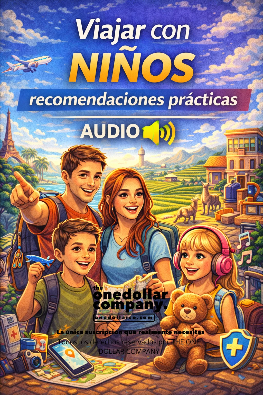 traveling with children and practical recommendations — Spanish cover