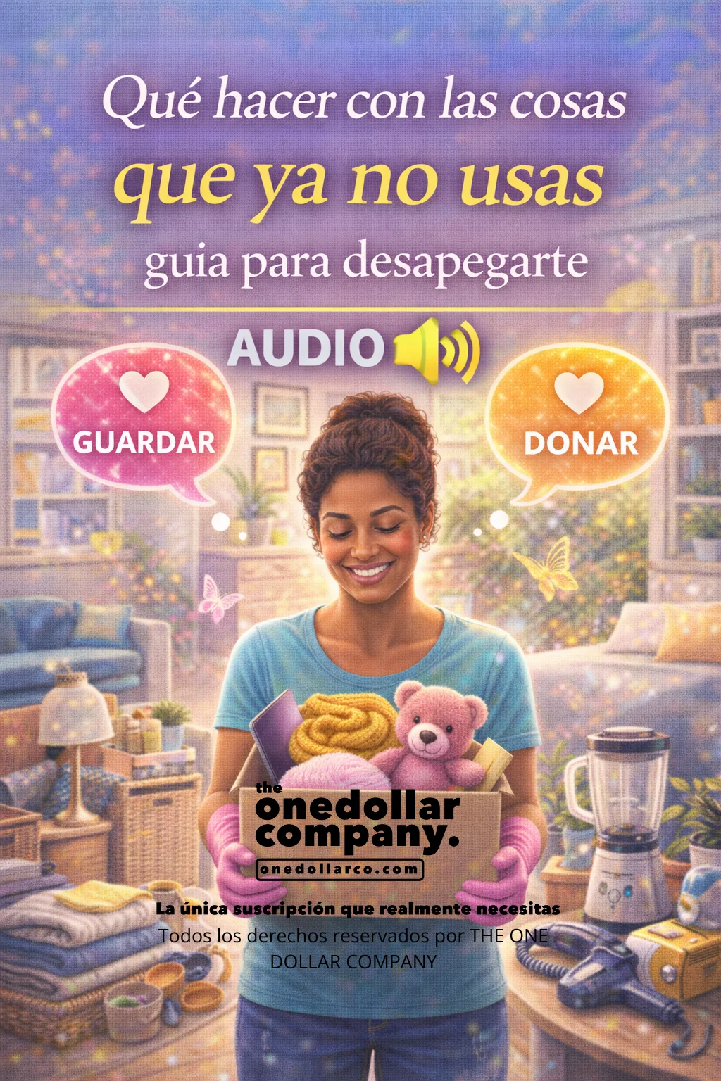 What to do with things you no longer use a guide to letting go — Spanish cover
